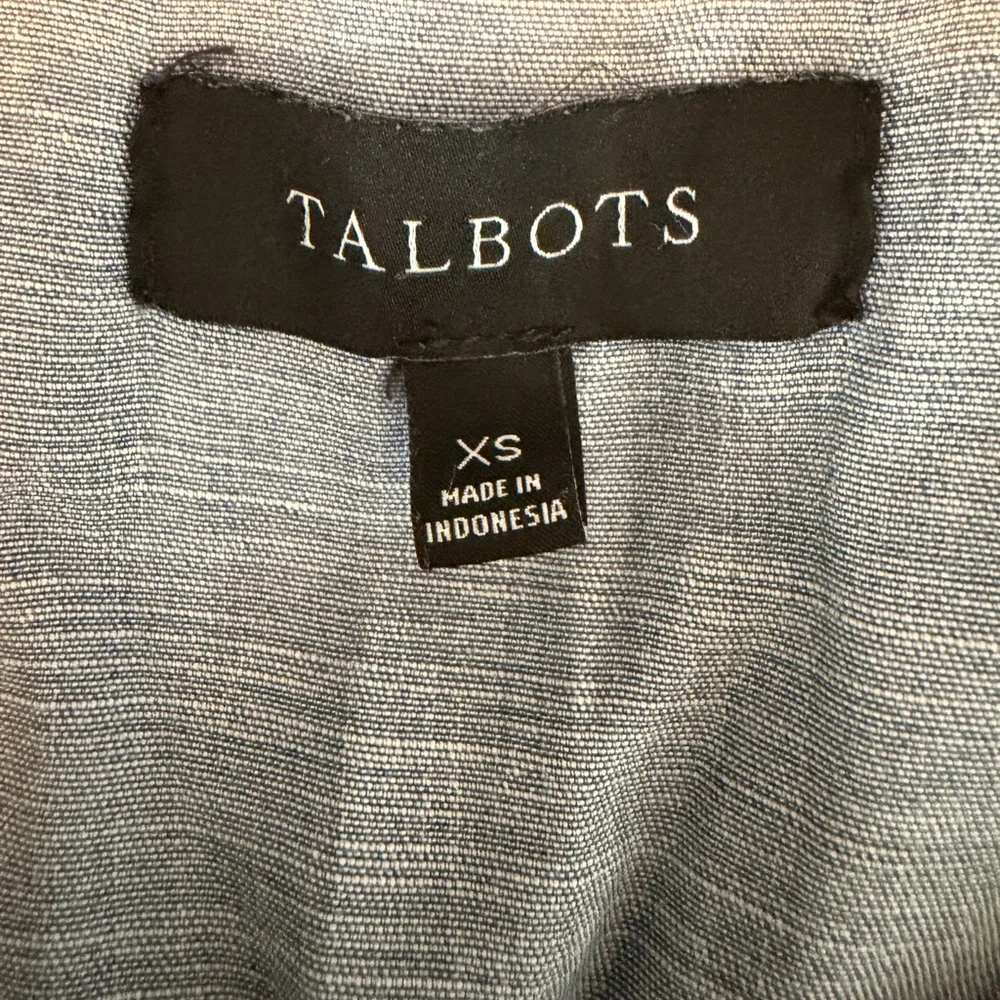 Talbots CLASSIC FIELD JACKET - lyocell cotton linen / size XS - chambray/blue - Picture 8 of 11